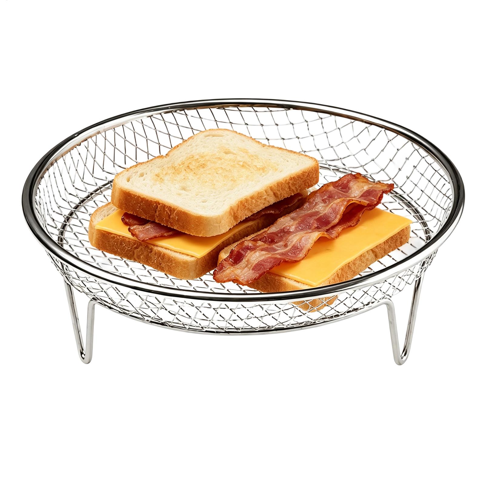 Kitchen Baking Rack - Stackable Air Fryer Basket Round Baking