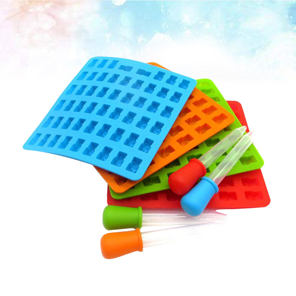 Baking Kitchen Set - 4 set 53 Cavities Bear-Shaped Silicone