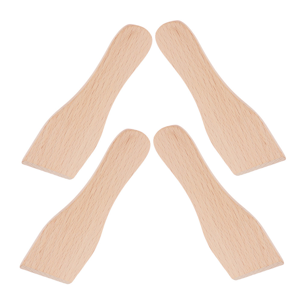 4Pcs Wooden Baking Spatula Set - Baking Kitchen Set ulasan dan harga