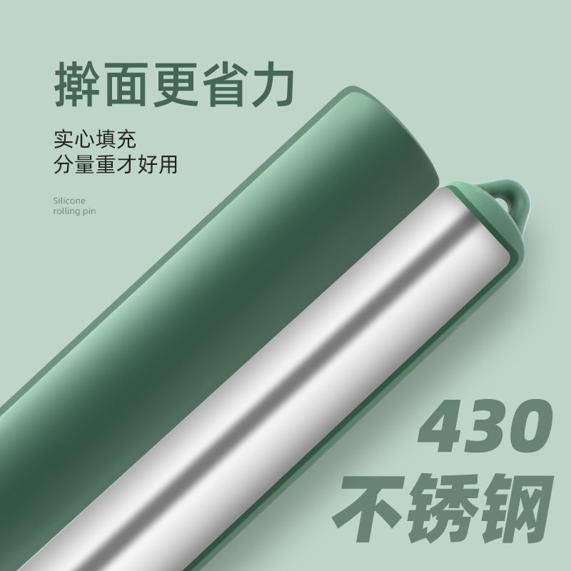 Food Grade Silicone Rolling Pi - Kitchen Roller Baking ulasan dan harga