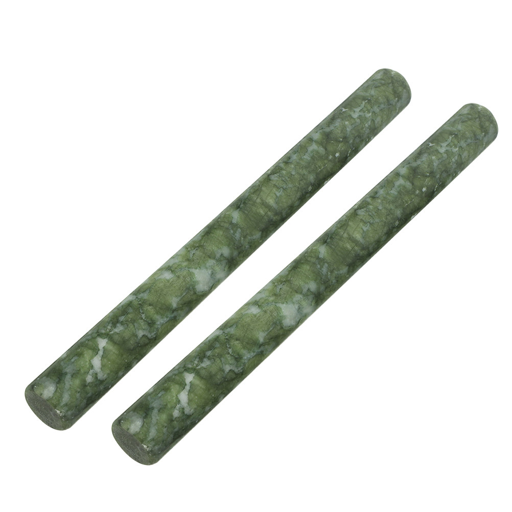 2Pcs Natural Marble Rolling Pi - Kitchen Roller Baking ulasan dan harga